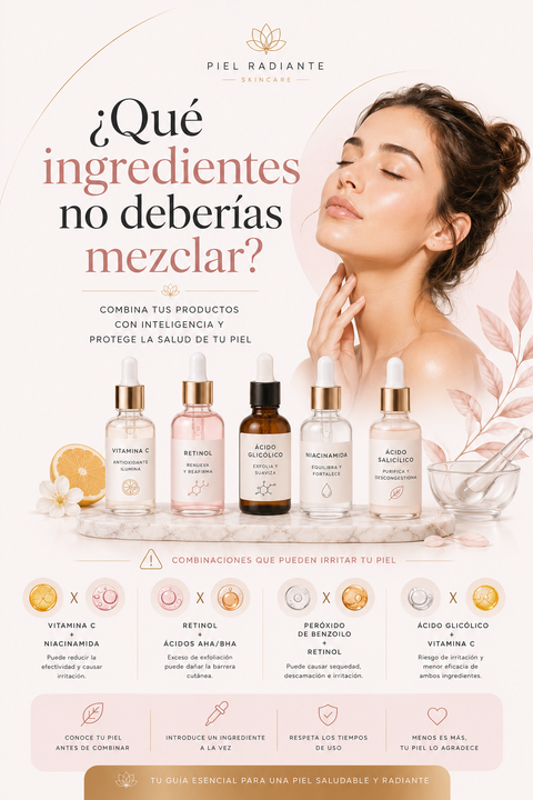  Guía Definitiva: Qué ingredientes no deberías mezclar (Y cómo salvar tu barrera cutánea)