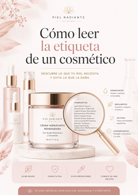 Cómo leer la etiqueta de un cosmético: Descifra la lista INCI y deja de caer en el marketing engañoso.