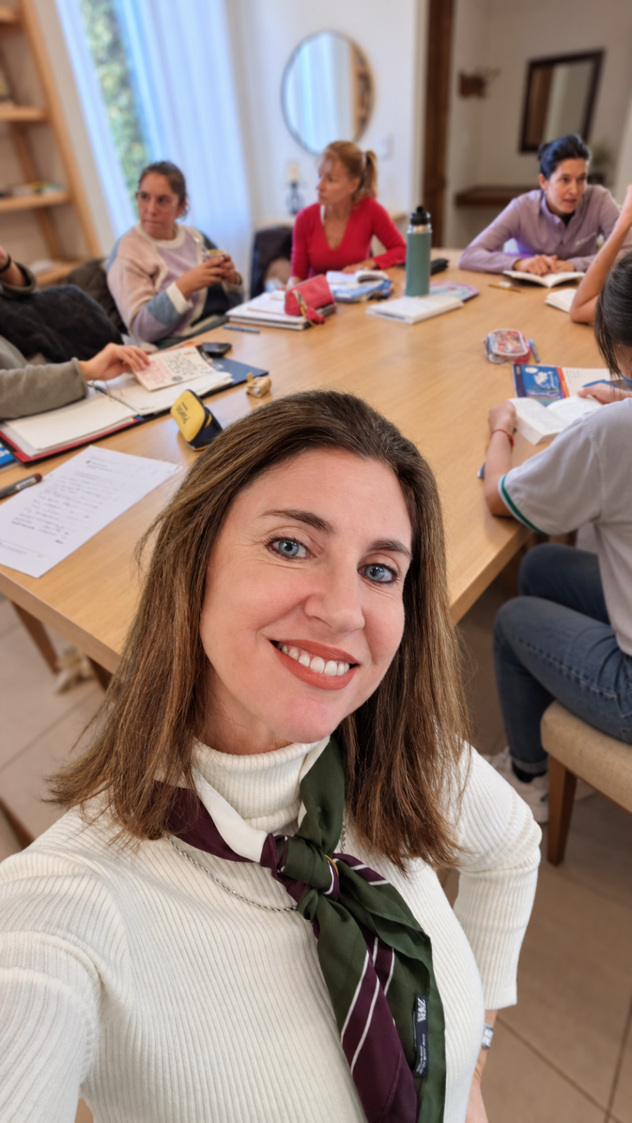 Grupo reducido en una clase presencial