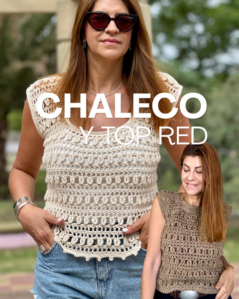 Top y chaleco Red