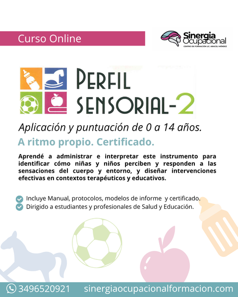 Curso Perfil Sensorial 2. Administración y puntuación de 0 a 14 años. 
