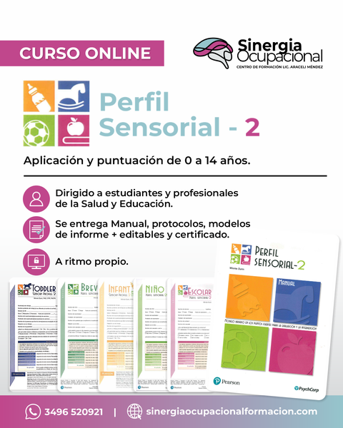 Curso Perfil Sensorial 2. Administración y puntuación de 0 a 14 años. 