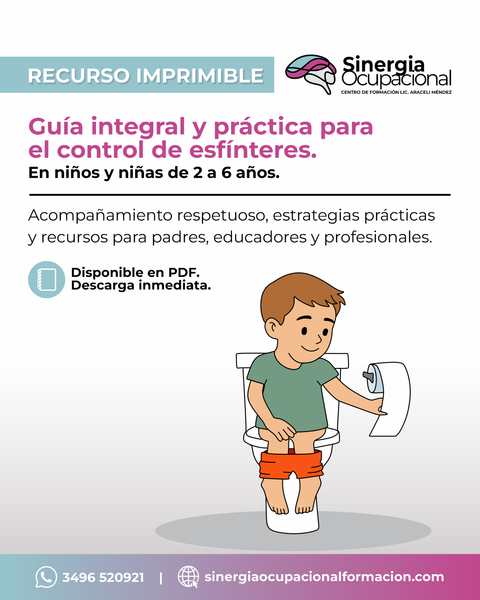 Recurso imprimible. Guía integral y práctica para el control de esfínteres.