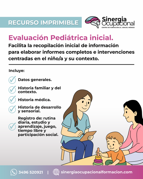 Recurso Evaluación Pediátrica inicial para profesionales. 