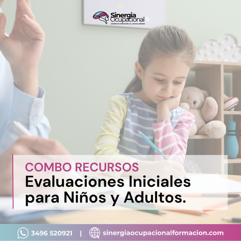 Combo Recursos Evaluaciones Iniciales para Niños y Adultos. 
