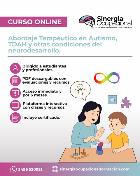 Abordaje Terapéutico en Autismo, TDAH y otras condiciones del Neurodesarrollo.
