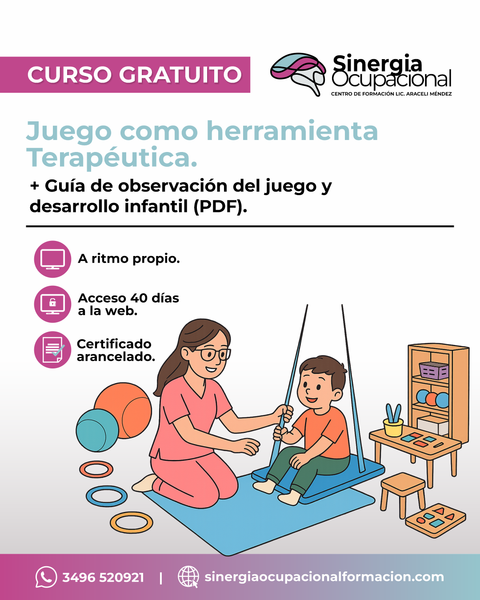 Curso Juego como herramienta terapéutica. 