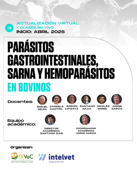Edición 2026: Capacitación en Parásitos Gastrointestinales, Sarna y Hemoparásitos en Bovinos