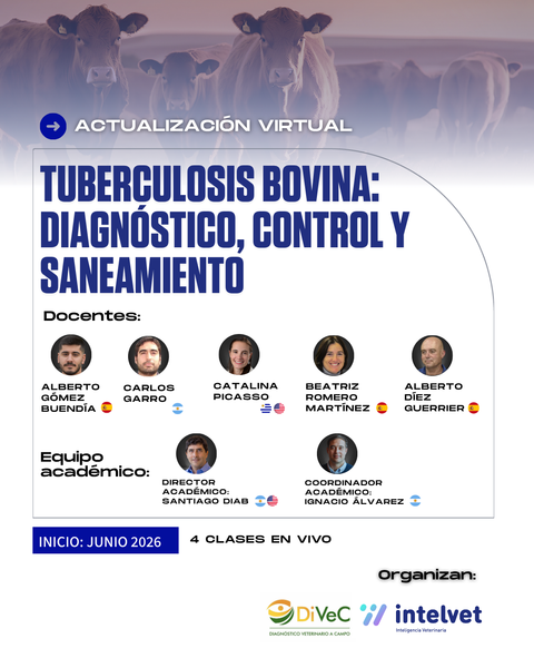 NUEVO! Capacitación virtual en Tuberculosis Bovina: Diagnóstico, Control y Saneamiento
