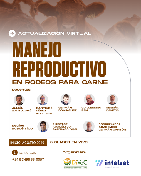 NUEVO! Curso virtual “Manejo reproductivo en rodeos bovinos para carne” 