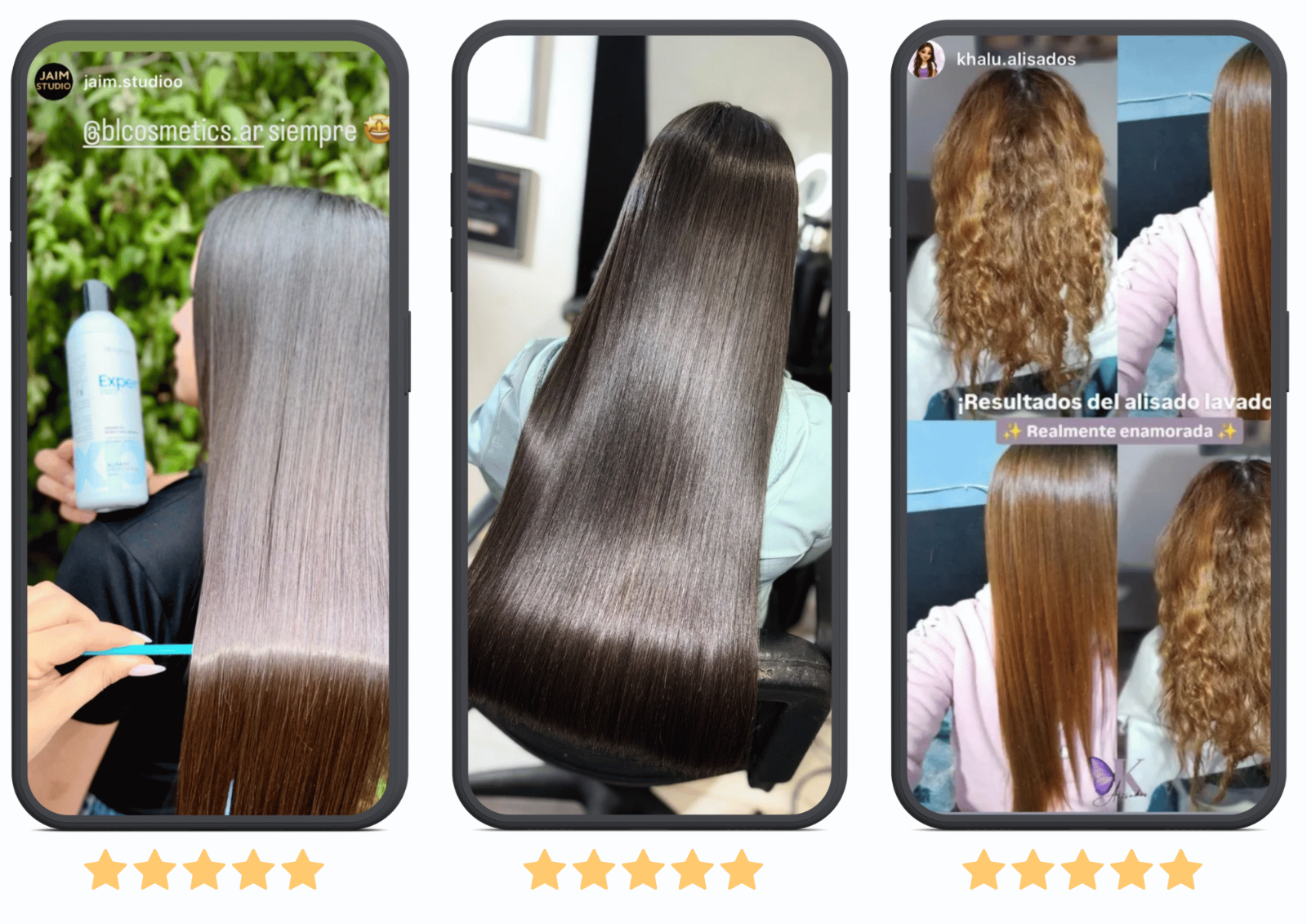 Alisados realizados por profesionales del Master
