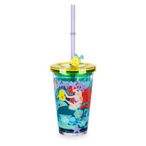 Vaso con brillos y Apliques Ariel Original Disney 