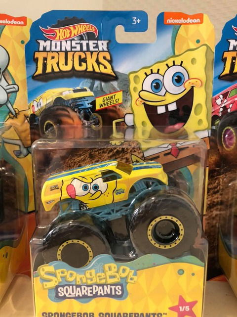 Hot Wheels Moster Trucks Bob Esponja SIN STOCK!