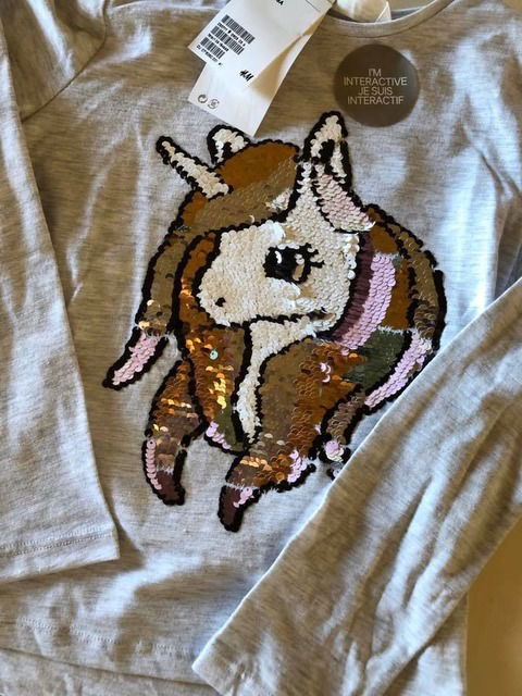 Remera Original H&M Unicornio