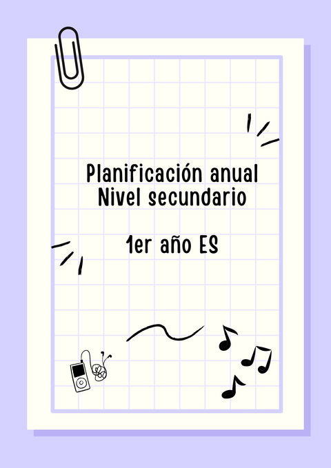 Planificación anual 1er año ES 