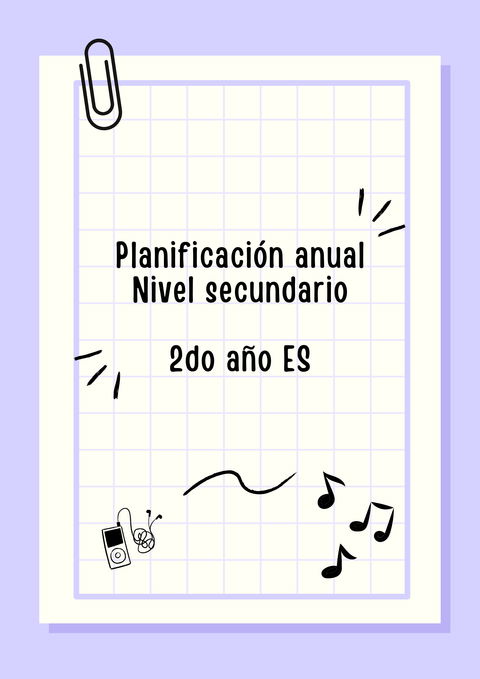 Planificación anual 2do año ES