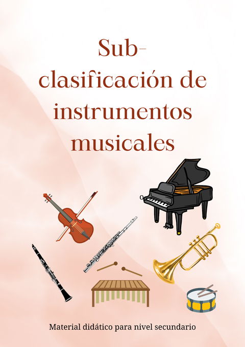 Sub-clasificación de instrumentos musicales 