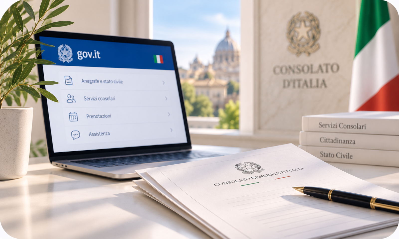 Servicios y trámites consulares italianos