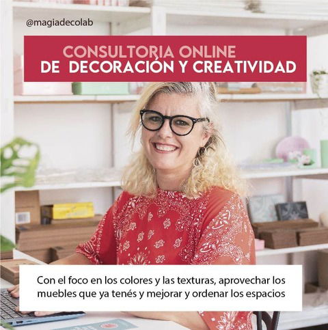 Asesorías Online de Decoración y Creatividad con Diseñadora Ceci (meet 1 hora + con seguimiento por WhatsApp)