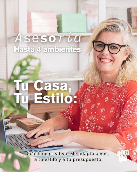 Coaching de Decoración y Creatividad hasta 4 ambientes