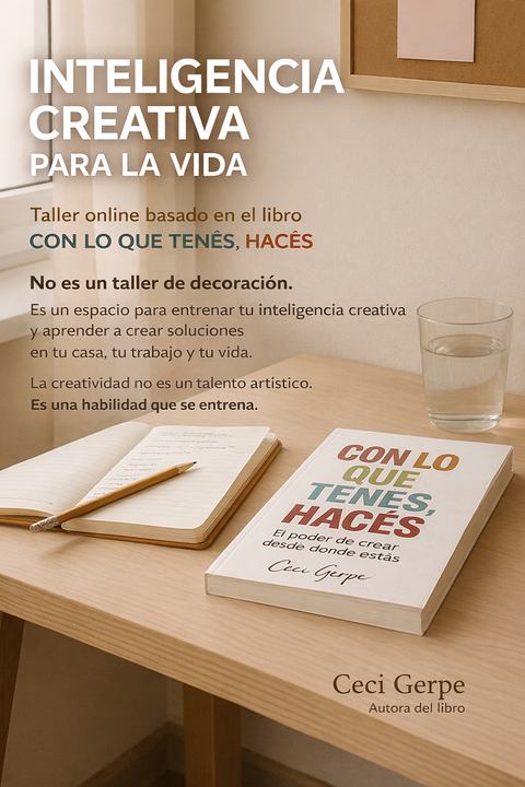 Pre venta Taller: Cómo activar tu INTELIGENCIA CREATIVA para atraer abundancia a tu vida. 🎟 Versión grabada + descargables. 