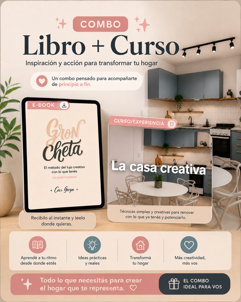 COMBO LIBRO GRONCHETA + CURSO CASA CREATIVA