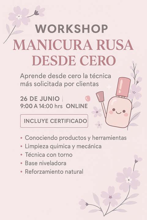 Work shop manicura rusa