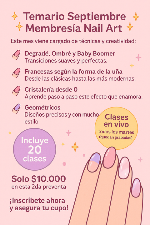Membresía nails art 