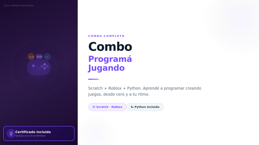 Combo: Programá jugando