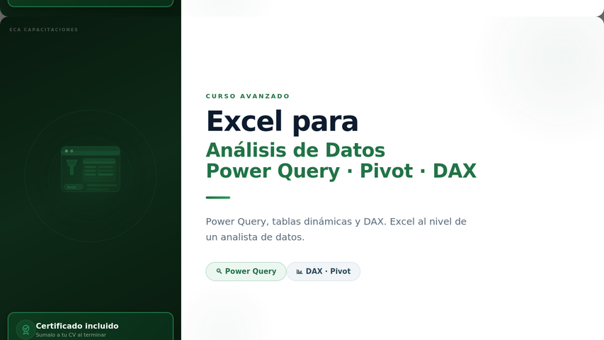 Curso de Excel para análisis de datos