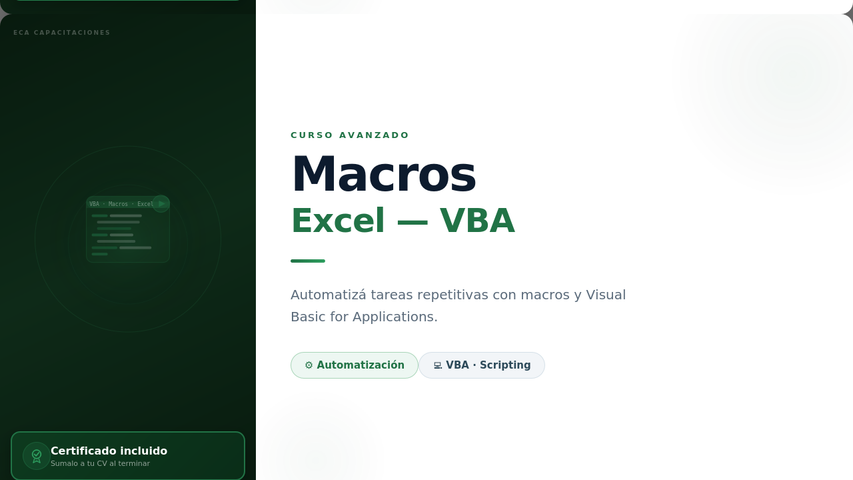 Curso de Macros y Visual Basic en Excel