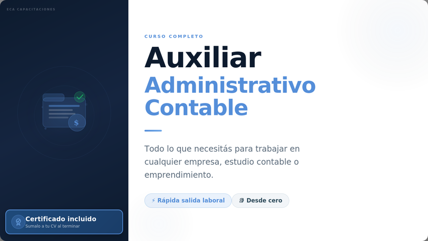 Curso Auxiliar Administrativo - Contable