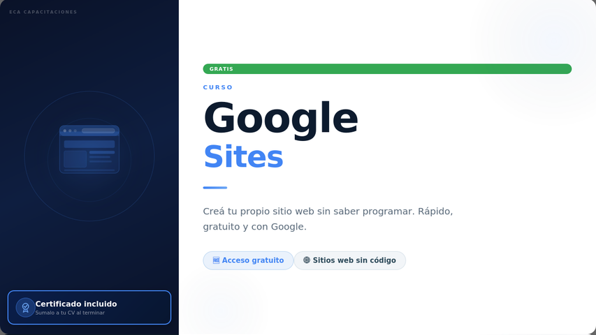 Curso de Google Sites - GRATIS