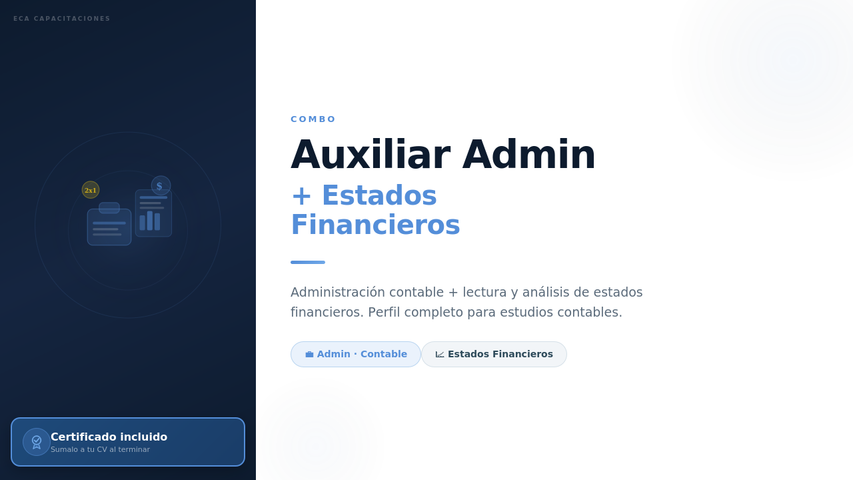Auxiliar Contable Administrativo + Estados Financieros