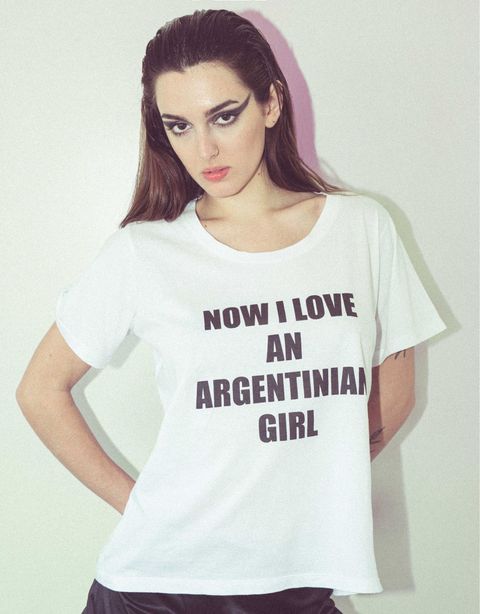 Remera rock Now I love blanca