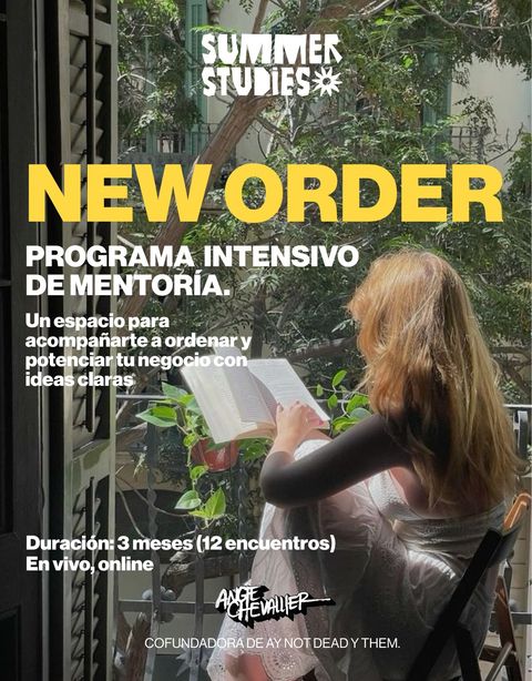 NEW ORDER. Programa de mentoría.