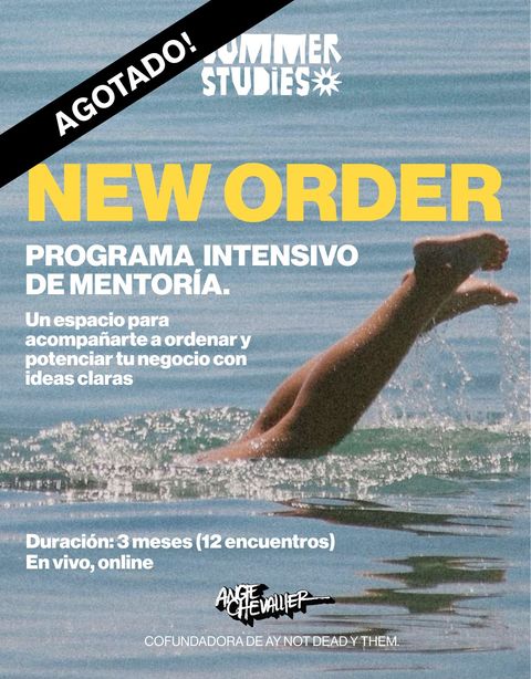 NEW ORDER. Programa de mentoría.