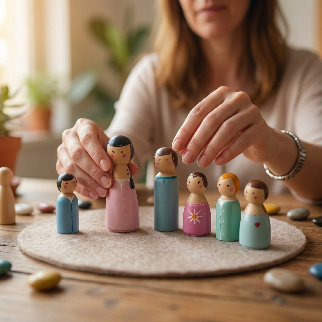 Constelaciones familiares individuales con muñecos
