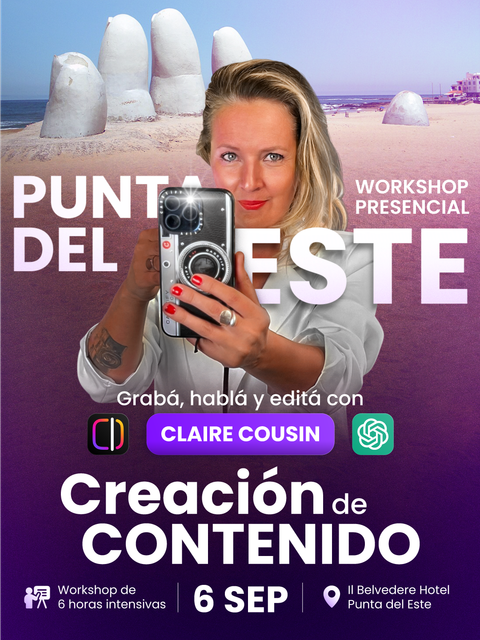 Workshop Presencial de Creación de Contenido: Punta Del Este