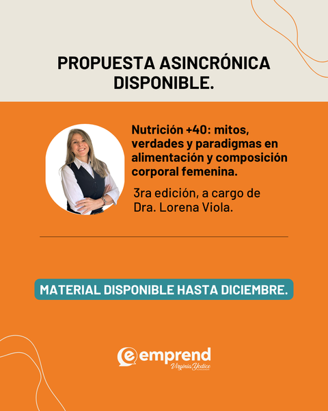 Nutrición en la mujer +40 