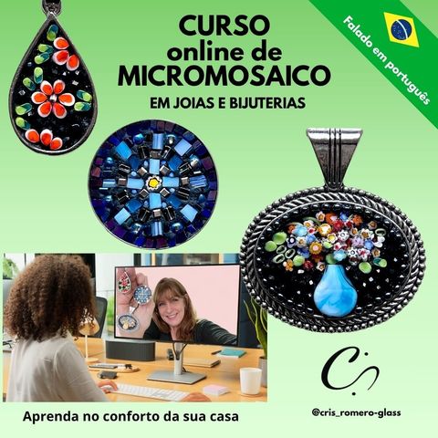 CURSO DE MICROMOSAICO EM JOIAS E BIJUTERIAS_Em português