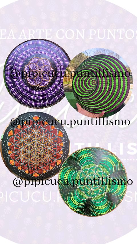 Curso de puntillismo Nivel INTERMEDIO(pago con Paypal)