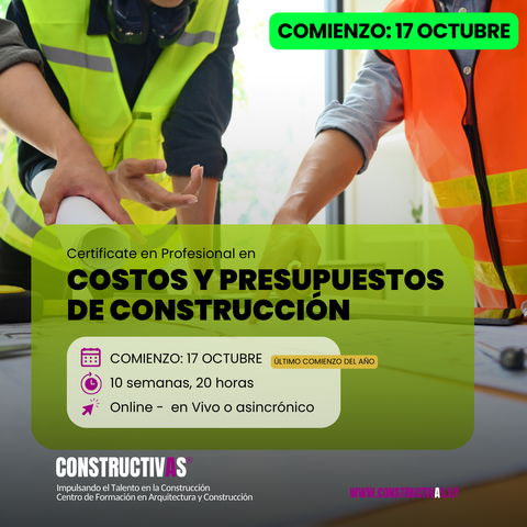 CURSO | Costos y Presupuestos de Construcción