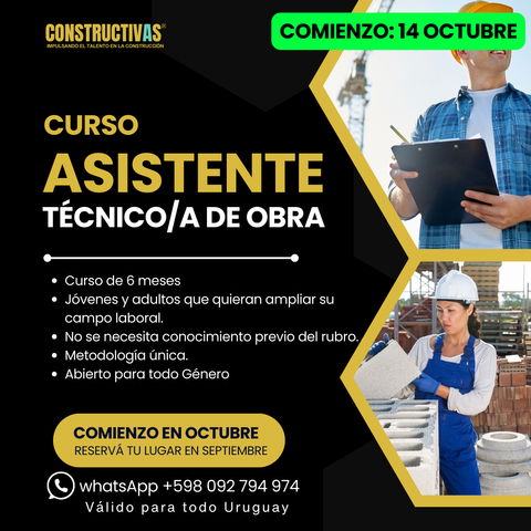 CURSO | Asistente Técnico/a de Obra / Arquitectura