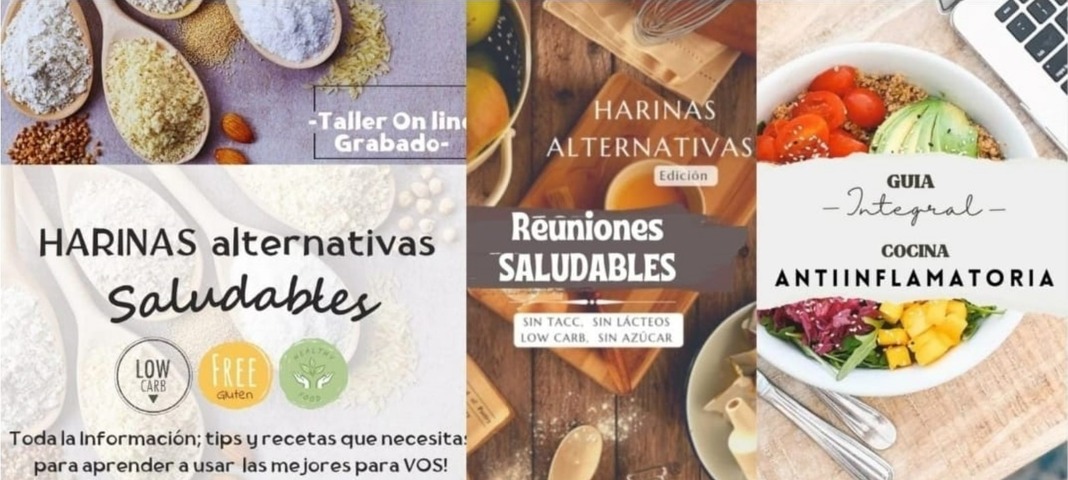 TALLER HARINAS ALTERNATIVAS SALUDABLES Y ALIMENTACION REAL ANTIINFLAMATORIA