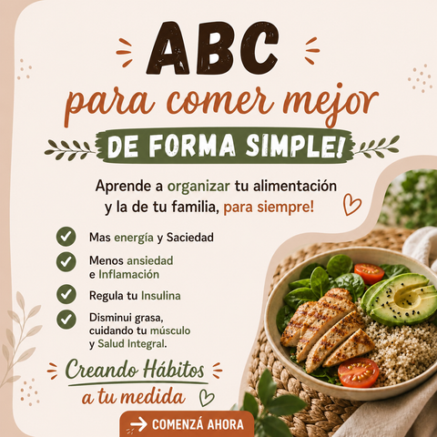 ABC para COMER MEJOR de forma SIMPLE y  SOSTENIBLE!