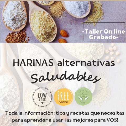 TALLER  GRABADO: Harinas Alternativas Saludables 