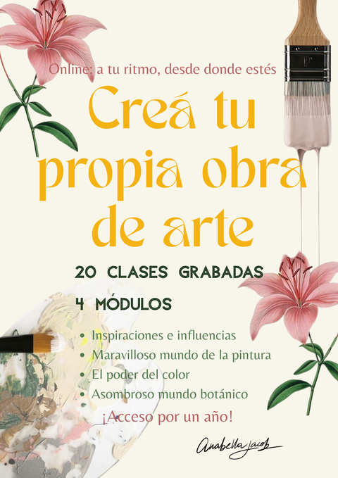 Creá tu propia obra de arte (online, a tu ritmo)