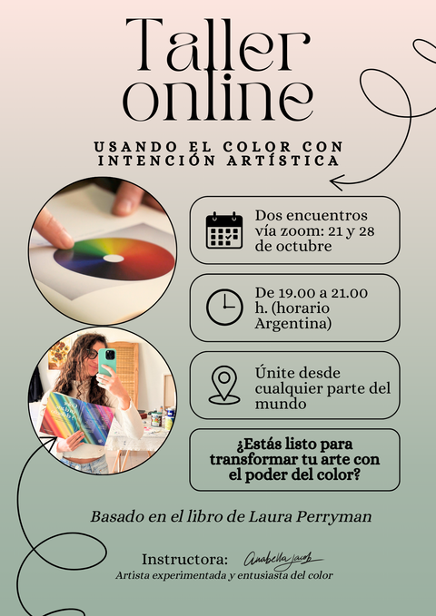 Taller online vía zoom: usando el color con intención artística
