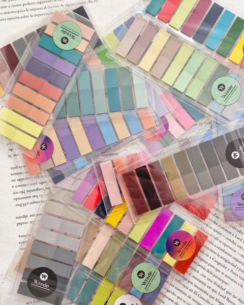 Banderitas adhesivas pos it señaladores libros x10 colores